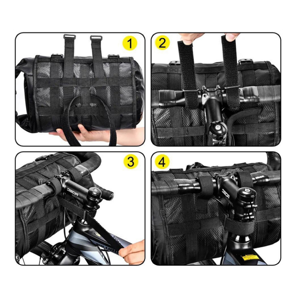 2-in-1 Fahrradlenker-Tasche - für maximale Bewegungsfreiheit mit dem Bike