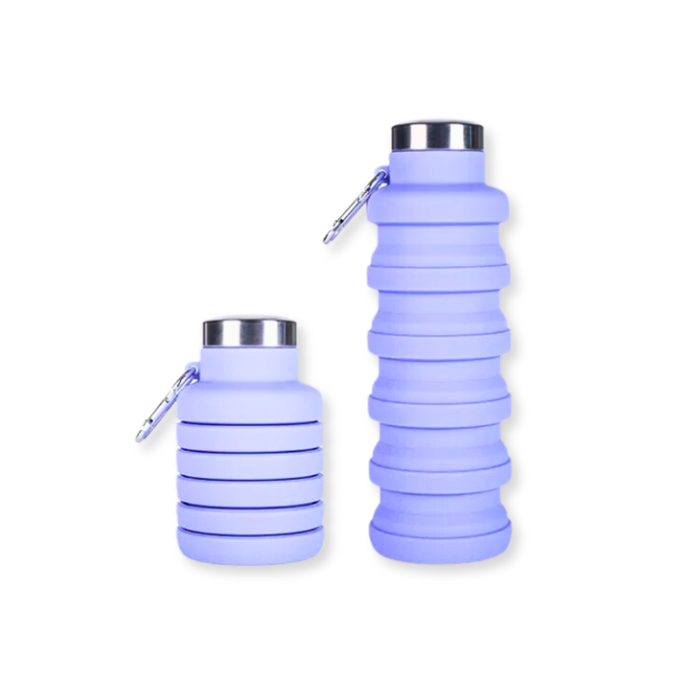 Faltbare Trinkflasche aus Silikon - klein und kompakt für unterwegs