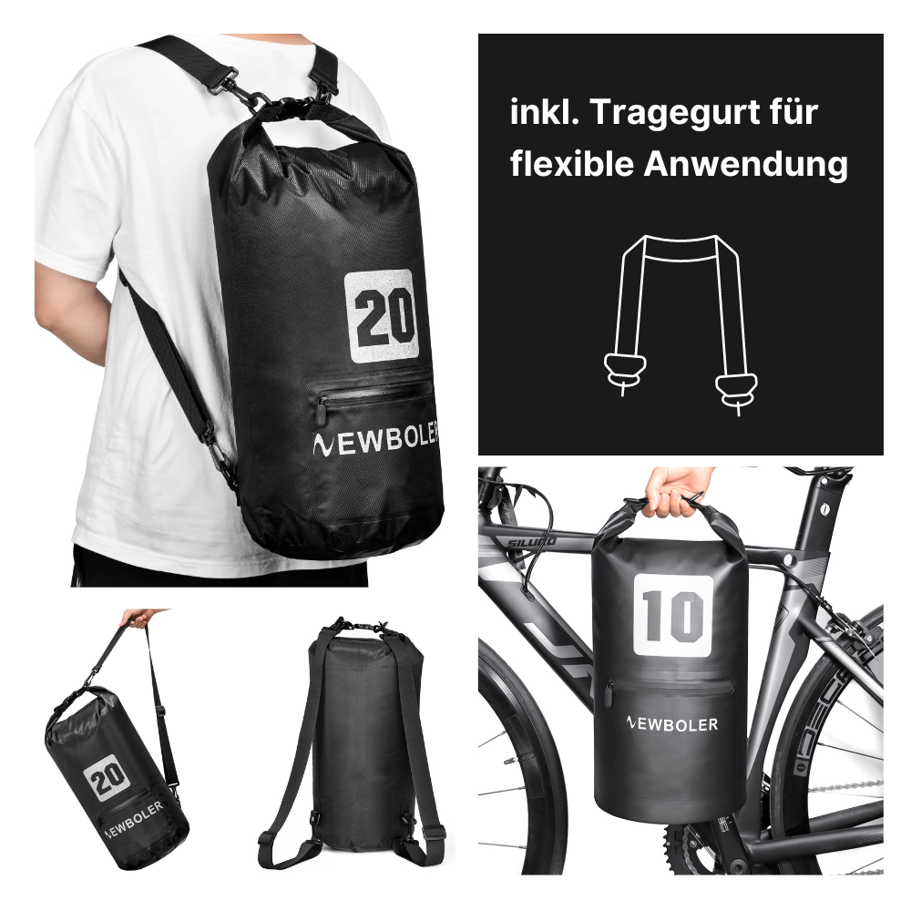 2-in-1 Fahrradlenker-Tasche - für maximale Bewegungsfreiheit mit dem Bike