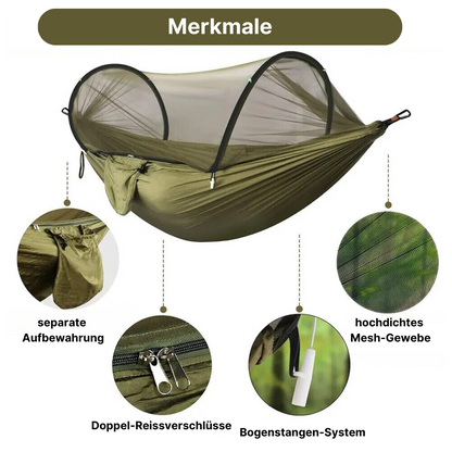 Hängematte mit Moskitonetz - für ungestörte Outdoor-Momente