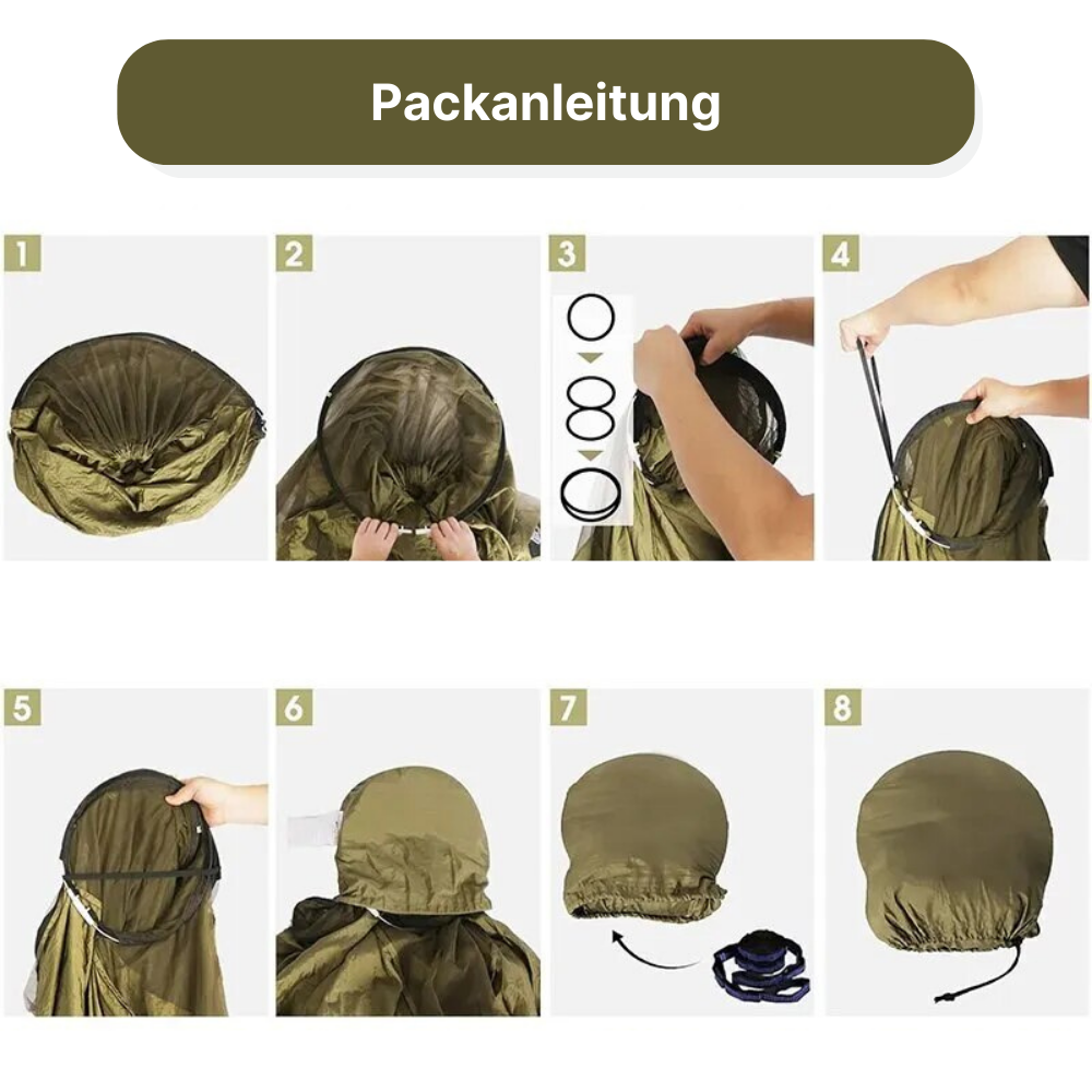 Hängematte mit Moskitonetz - für ungestörte Outdoor-Momente